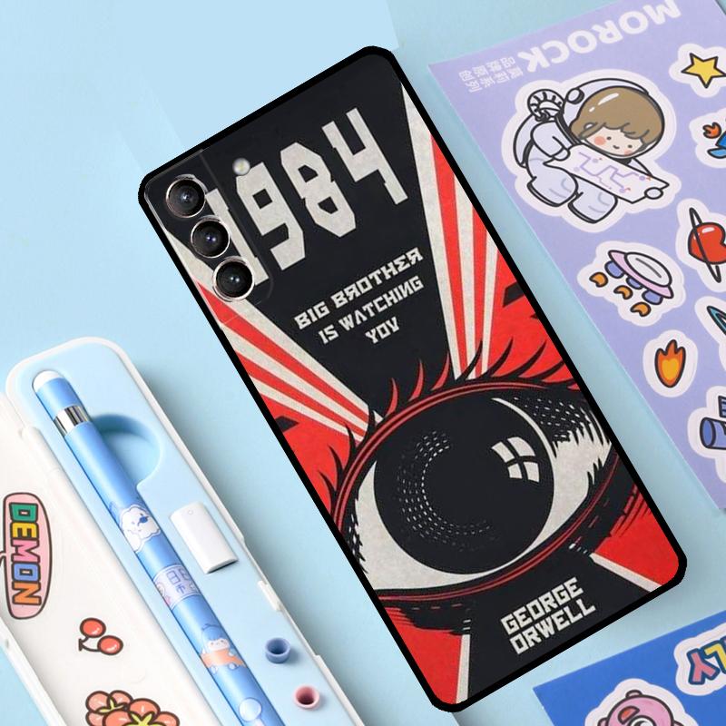 Чехол 1984 года с Джорджем Оруэллом для Samsung Galaxy S23 S21 FE S20 FE S22 Plus Note 20 Ultra Note 10 S8 S9 S10 Plus