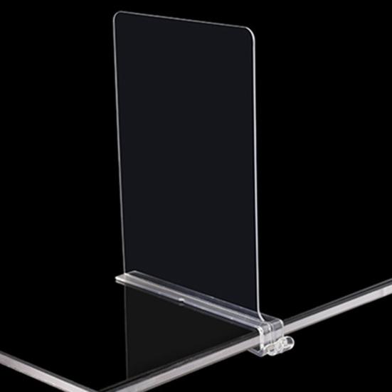 2/4/6Pcs Clear Acrylic Shelf Dividers Organizer Shoes Clothes Purses Blankets Closet Separators for Bedroom