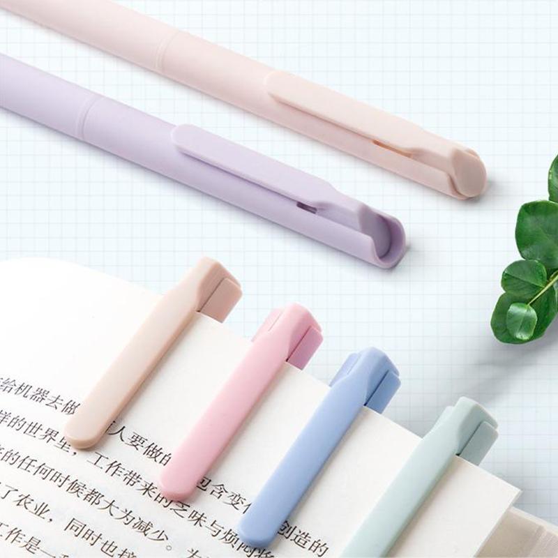 6 шт. цветная гелевая ручка Morandi, цветная ручка для подписи, цветные чернила, быстросохнущие, нажимные, нейтральные ручки, пишущие принадлежности для студентов