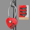 2 шт. проволочный трос мини-замок в форме сердца безопасный противоугонный замок милый металлический кодовый замок ящик