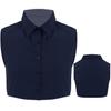 Mens Fashion Fake Collar Detachable Dickey Collar Solid Color Decorative Half Shirts False Collar