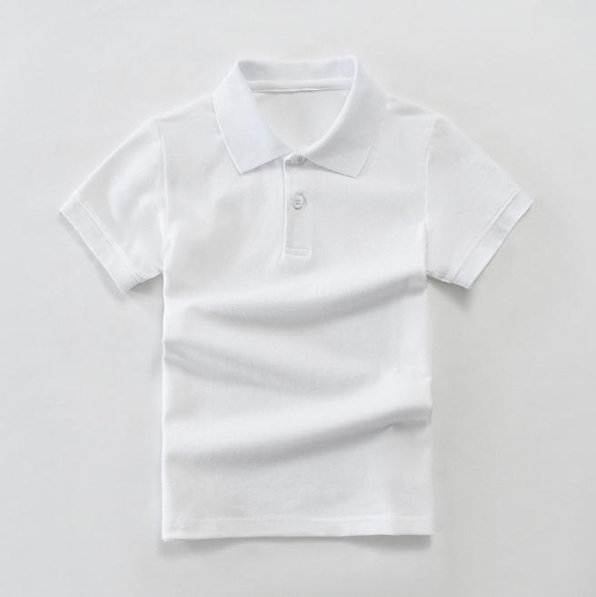 Детская летняя детская одежда с коротким рукавом, средняя и большая детская футболка, хлопковая полосатая рубашка-поло