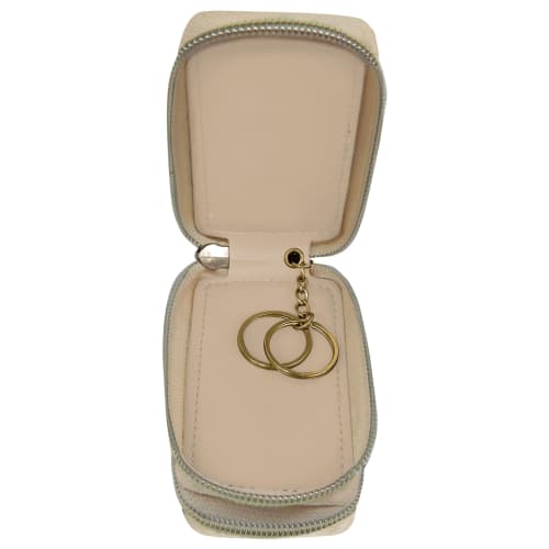 Meiho Double Pocket Key Case, Snoopy, Ivory, SN3203