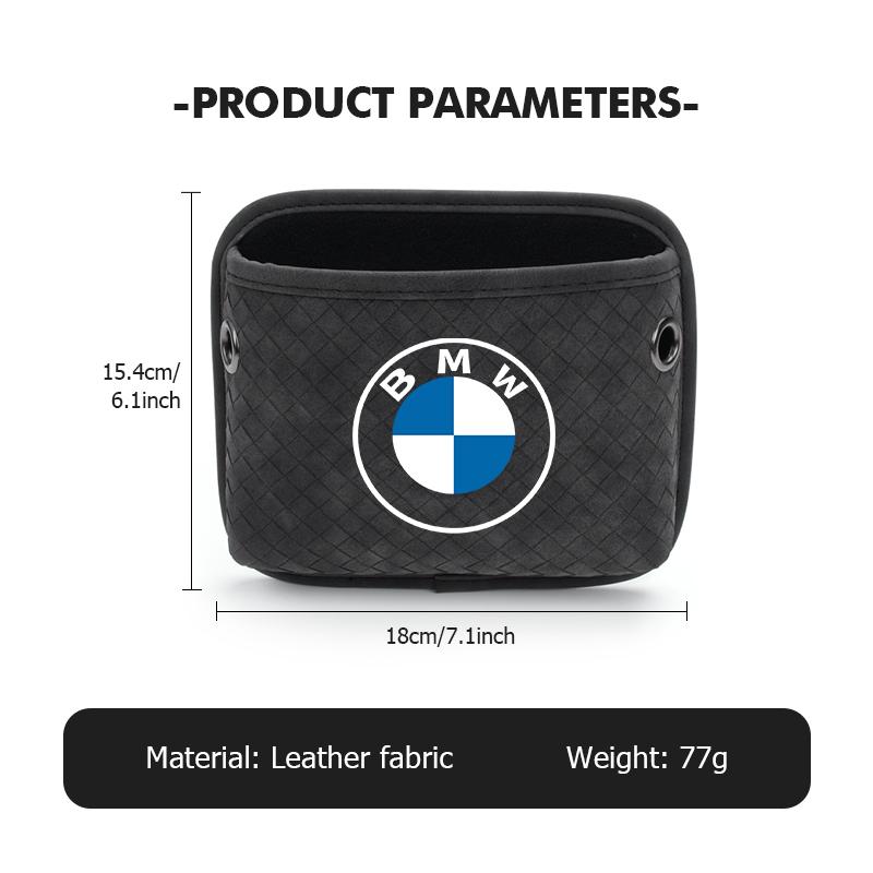 Adhesive Car Seat Back Side Door Phone Purse Card Storage Pouch For BMW G30 G20 M3 M5 E91 E92 E93 E36 E70 X3 X4 X5 X1 E39 F30 TKJLP1