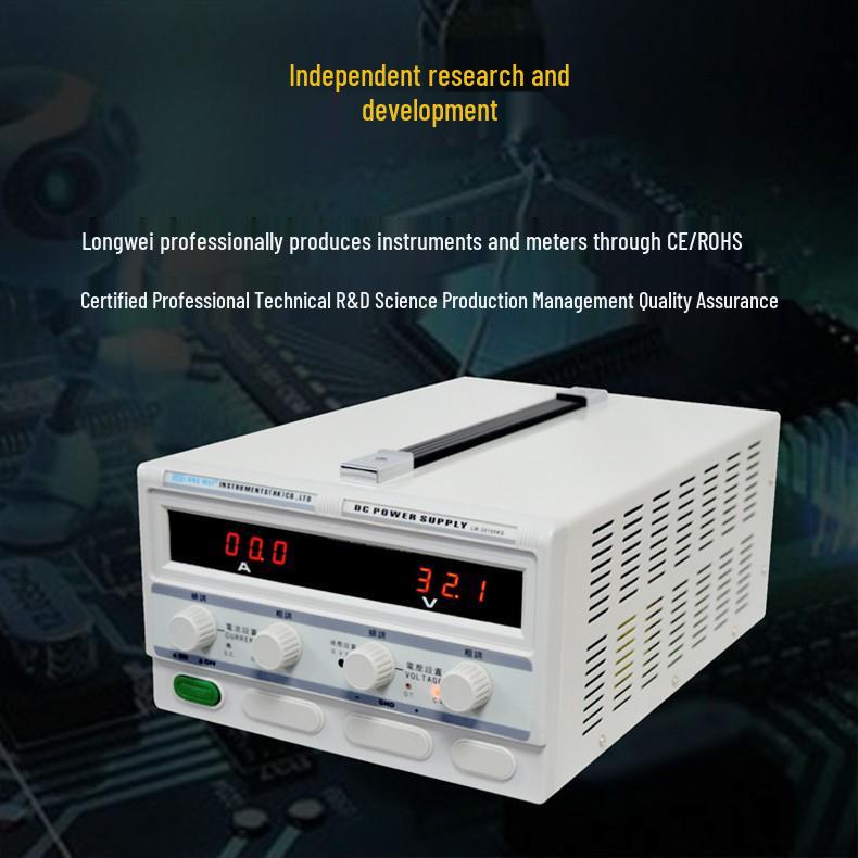 Longwei High-Power Adjustable DC Power Supply 50V/60A/80A Voltage Regulator for Experimental and Plating Use