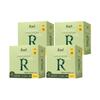 Rael All Green Organic Pure Cotton Medium Winged Sanitary Pads, Medium Size, 12 Pads Per Pack × 4 Packs