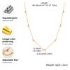 Women's Stainless Steel Bowknot Necklace 18K Gold Plated Luxury Charm Bracelet Trendy Bohemia Jewelry Set Party Birthday Gift