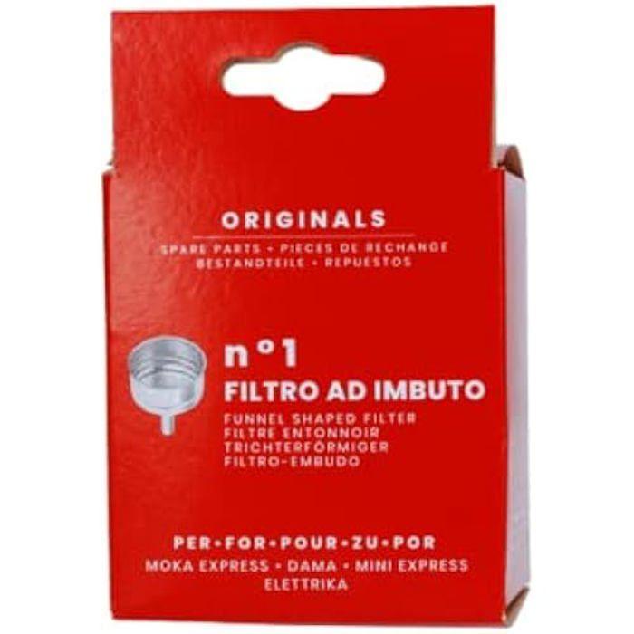 Filtre à Entonnoir - BIALETTI - Moka Express - 3 Tasses - Aluminium - Haute Qualité