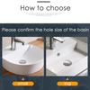 Universal Push Up and Down Wash Basin Bounce Drain Filter Size Sink Drain Stopper Sink Drain Plug