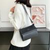 Wide Shoulder Strap Fashion Shoulder Bag  Women's New Small Square Bag Western-style Texture PU Simple Ladies Shoulder Bags