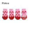 4Pcs/set New Pet Supplies Candy Color Anti-Slip Knitted Socks Puppy Boots Dog Shoes