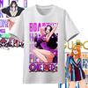 One Piece Anime Character Printing Oversized Cotton Tshirt Men and Women Comfortable Y2K Childrens Clothing Summer Street Tees