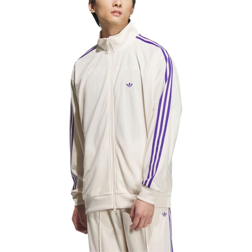 adidas Оригинальный спортивный костюм Beckenbauer Aw24 Unitefit Outdoor Casual Zip-Up Jacket Unisex Jacket Magic-White Energy-Ink JD5269