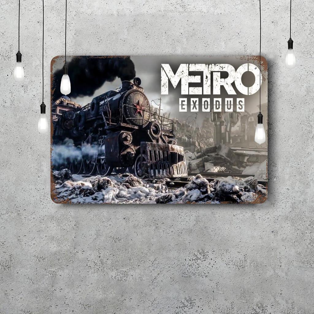 Металлопластины Metro Exodus настенный декор Винтажные жестяные таблички Капитан Металлический плакат Декор для бара паба клуба Настенное украшение