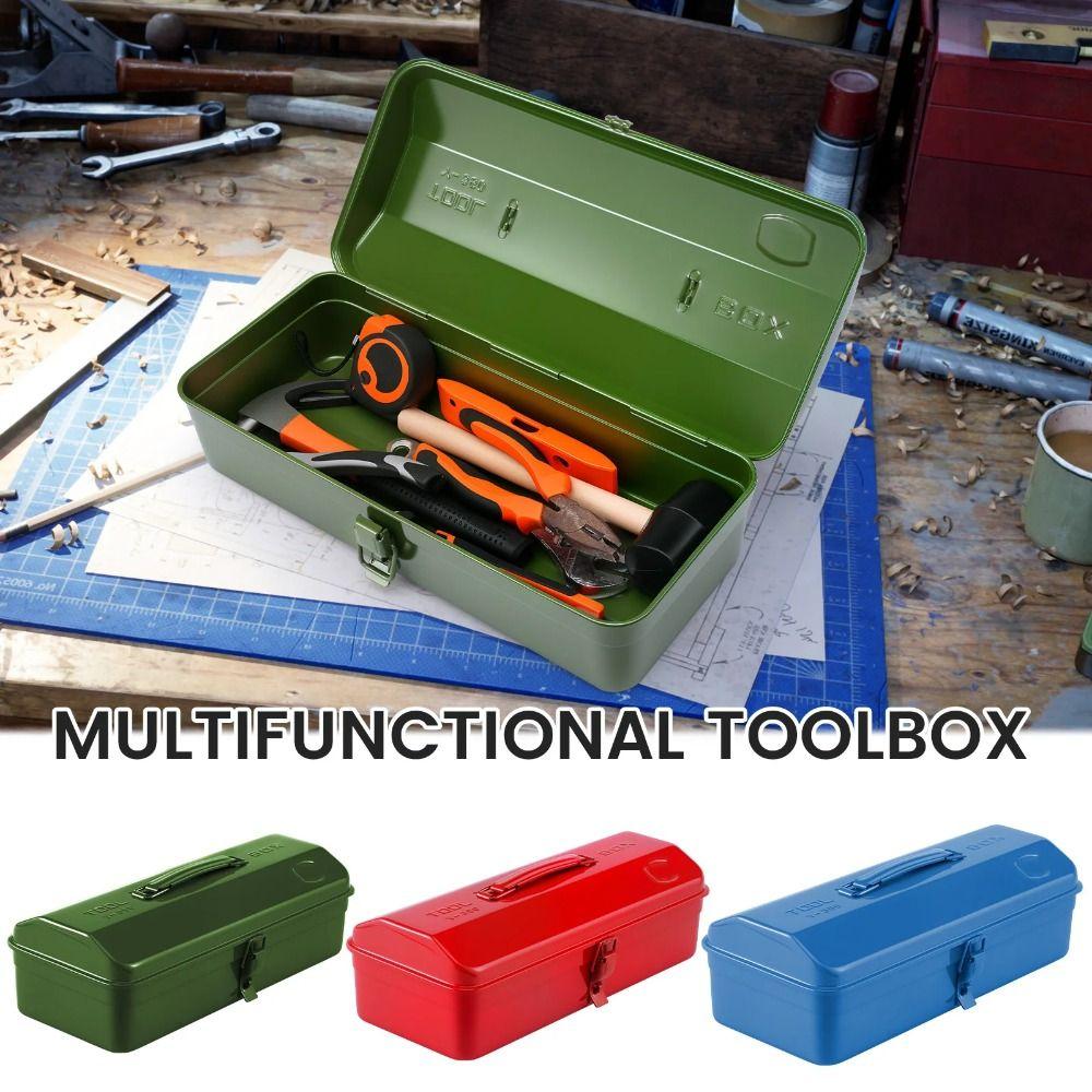 Large Tool Box Metal Storage Tools Box Lightweight Hardware Storage Multipurpose Use