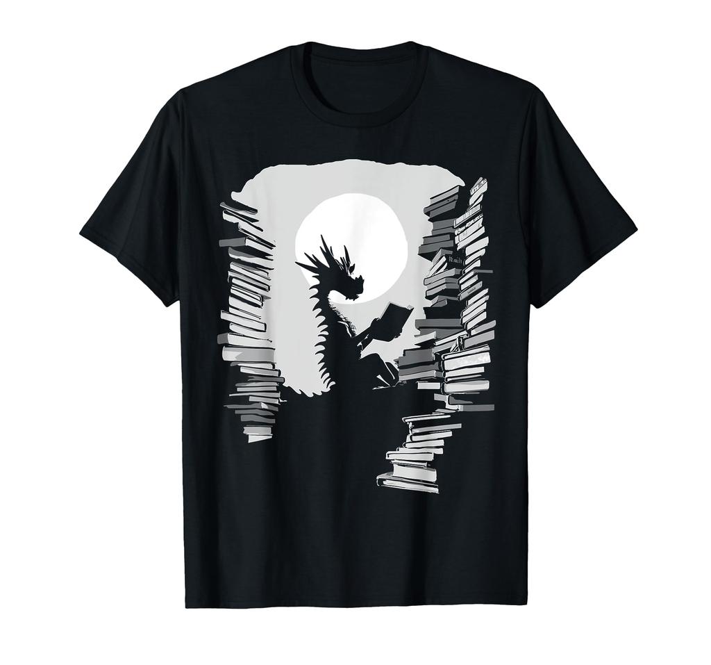 Book Dragon Graphic Only T-Shirt