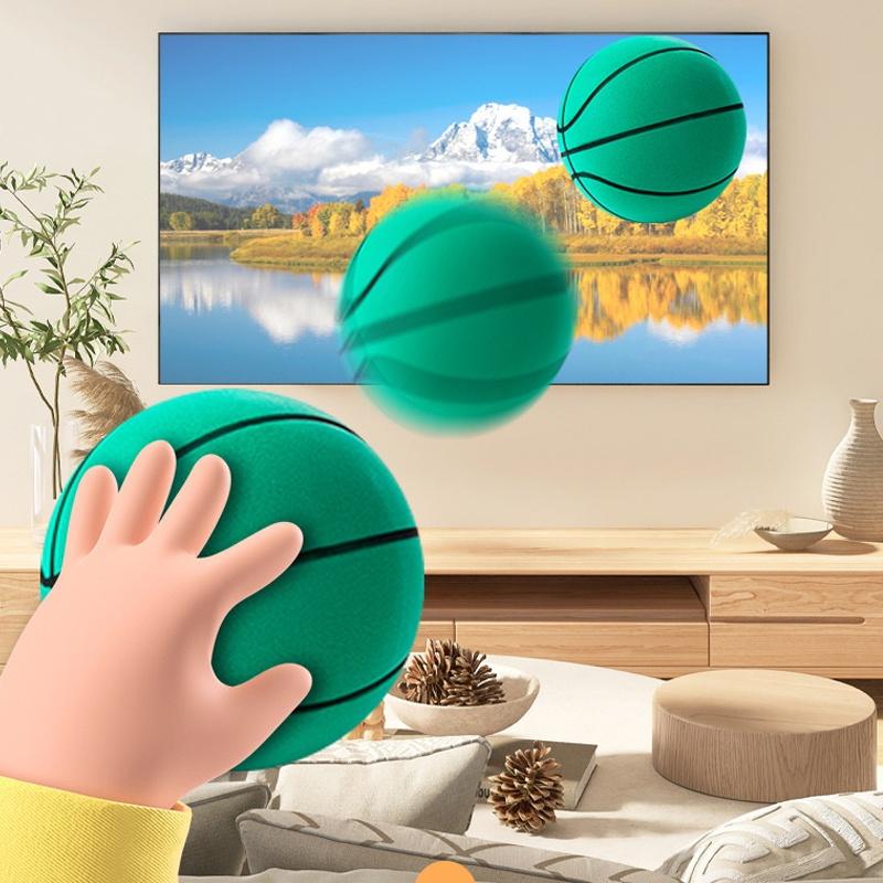 18 см Пенопластовый Бесшумный Баскетбольный Мяч для Тренировок в Помещении Без Покрытия Низкий Уровень Шума Тренировки по Баскетболу для Детей Различные Занятия в Помещении