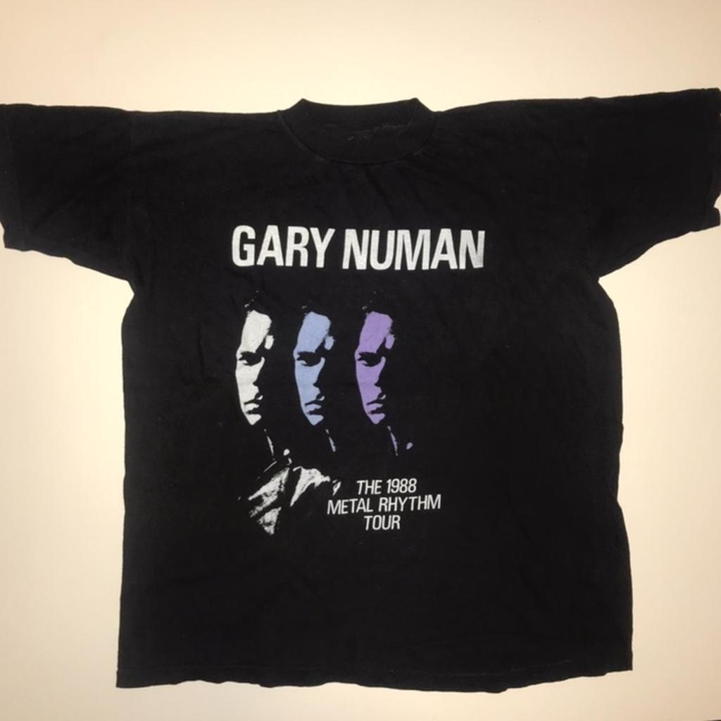 Hot 1988 Gary Numan Graphic in Tee Shirt Size S234XL Black Color NZ279