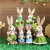 New Cute Straw Rabbits Bunny Decorations Easter Party Home Garden Wedding Ornament Photo Props Crafts