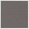 vidaXL Gewichtsdecke Grau 200x200 cm 9 kg Stoff