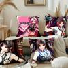 Странная Эстетика Милая Девочка Кальций Мику Наволочка Квадратная Подушка Спальня Диван Отдых Комфортная Подушка Автомобиль Домашний Декор