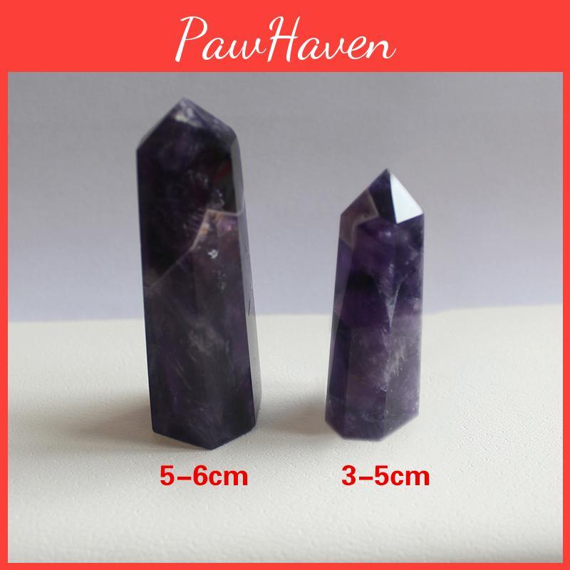 Exquisite Natural Purple Dream Amethyst Quartz Crystal Stone Point Hexagonal Wand