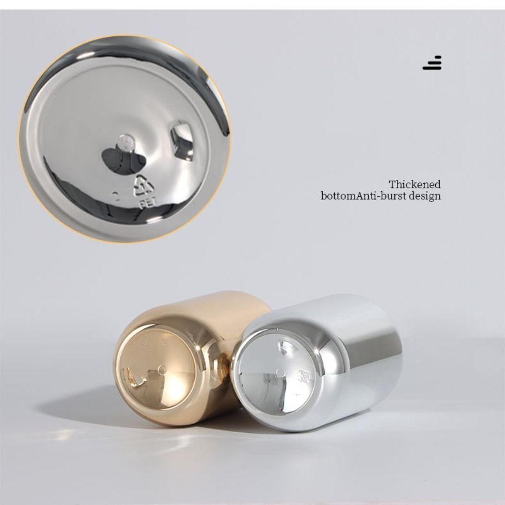 Rust-proof Gold Chrome Plastic Bathroom Shampoo Bottle Body Wash Dispensers Hand Soap Dispensers