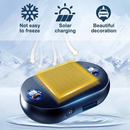 Беспроводной автомобильный размораживатель Быстрый растопитель льда и снегоочиститель для лобового стекла Портативный электрический отпотеватель для зимы