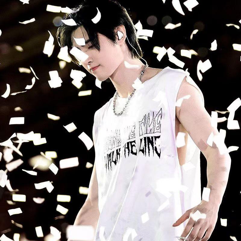 Enhypen 2025 WALK THE LINE концертная футболка K-pop мода летняя футболка