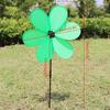6 шт. Однослойная шестилепестковая ветряная мельница, ветряной спиннер, украшение для сада и двора, детские игрушки