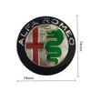 DCLLR1 74MM Car Front Rear Emblem Trunk Badge Sticker Replace Accessories for Alfa Romeo Logo Giulia 159 147 156 Stelvio Giulietta Mito