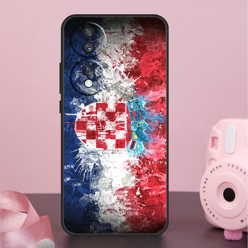 Чехол Флаг Хорватии Для Honor Magic 7 5 6 8 Pro X9a X9b X9c X9d X8b X8c Win RT 50 70 90 200 400 Lite Обложка