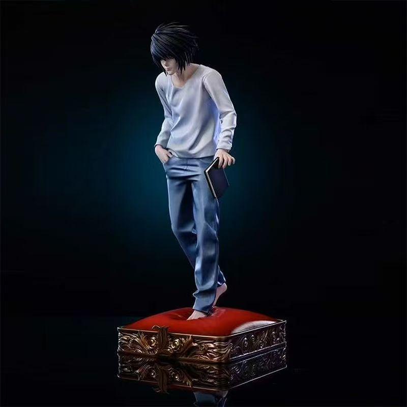 Лимитированная серия Статуэтка L·Lawliet из аниме Death Note, масштаб 1/6, коллекционная модель с аксессуаром-конфетой и красной подставкой