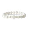 Natural stone bead cross bracelet women's simple bracelet beaded versatile bracelet European and American new multi-color bead bracelet.