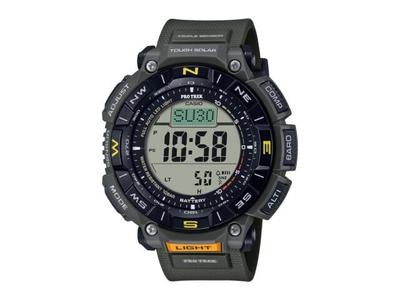 Часы PRO TREK PRG-340-3JF Climber Line с тремя датчиками и солнечной батареей, зеленые, 51,7 мм