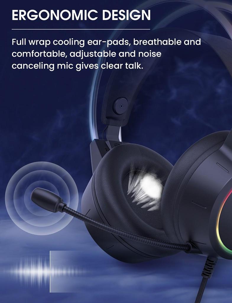 Проводная игровая гарнитура ONIKUMA X15 Pro - Черная