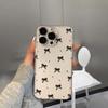 Transparent Black Bow Polka Dot Case for Apple 16/15/14 Pro Max & 13/12