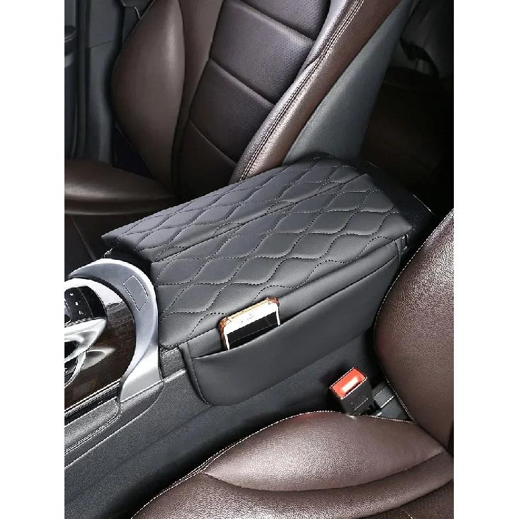 Car Armrest Cover Pad For Mercedes Benz GLC X253 2016-2022 EQC 2020-2022 Leather Anti-Scratch Center Console Cover Cushion