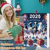 Cow Advent Calendar 2025 24 Days Christmas Countdown Calendar with 2D Acrylic Highland Cow Hanging Ornaments Cute Cow Christmas Tree Pendant