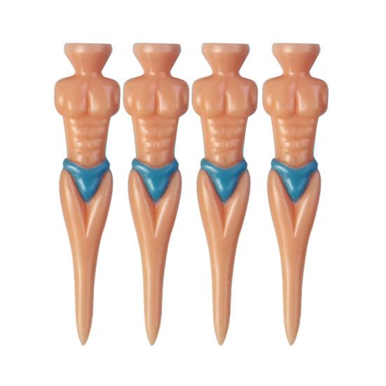 6 шт. футболок для гольфа, разноцветные бикини-футболки для гольфа, пластиковые телесные футболки для гольфа с изображением человека