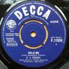 7-дюймовая пластинка P.J. PROBY Hold Me F11904 DECCA 1964 UK Рок Б/у