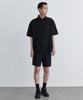 MUSINSA STANDARD Relaxed Linen-Like Short Sleeve Shirt [Black]