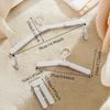 Expanded Foldable Clothes Hanger Mini Size Pant Clips Multi-functional Travel Hangers  For Home