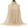 10 Colors Crinkle Hijab Scarf Cotton Linen Bubble Solid Turban Pleated Plain Hijab