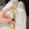 Chain Watch Women's Heart-shaped Dial Quicksand Fashion Trendy Quartz Small Gold Watch