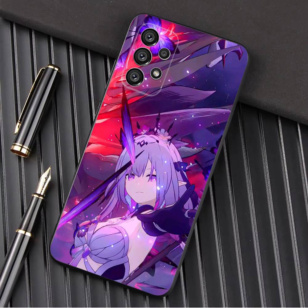 Чехол для телефона H-Honkai Castorice Star R-Rail для Samsung Galaxy A13, A21s, A22, A31, A32, A52, A53, A71, A80, A91, мягкий черный корпус