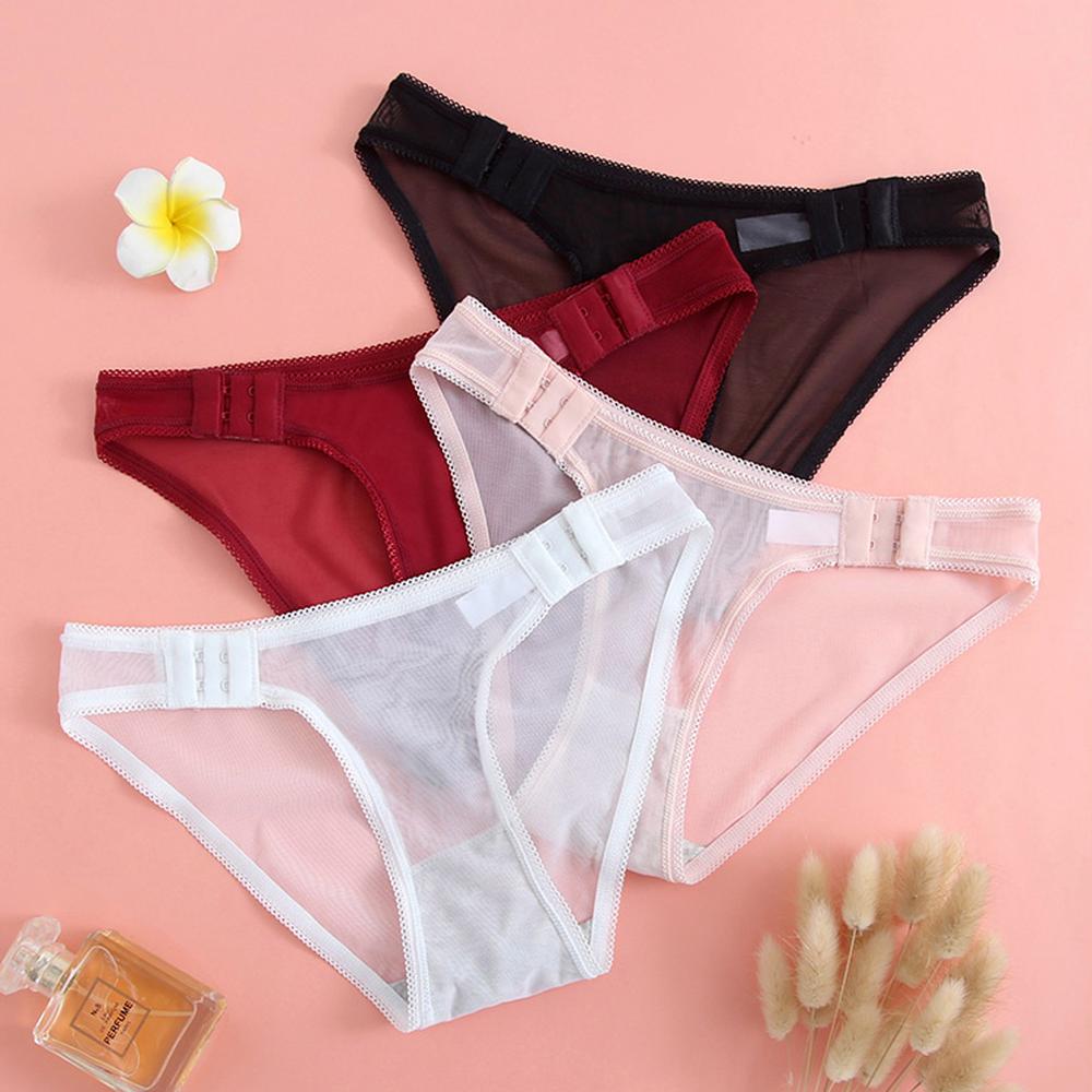Panties Women Sexy Female Lace Pantys Underwear Adjustable Ladies Lowrise Intimates Solid Comfort