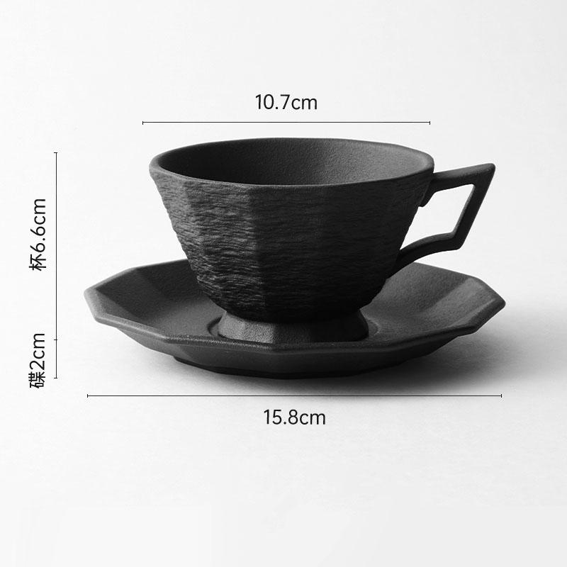 Керамическая кружка и набор тарелок с узором Simplicity Stone, креативная офисная кружка для кофе латте, кружка для молока, бытовая чашка для воды, чашка для чая