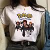 New Women Tshirt Comics Design Feather Print Oversized T Shirt Harajuku Kawaii Clothes Female Short Sleeve Unisex Top Tees