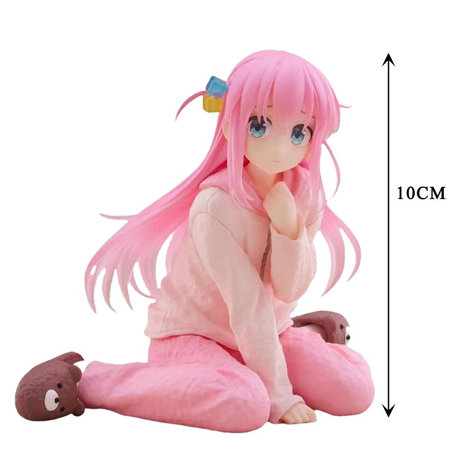 10CM Anime Bocchi La Roca! Versión animada muñeca Coreful Gotoh Hitori Loungewear modelo juguete para regalo figura de acción mu